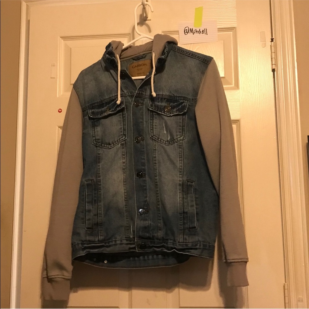 Carbon Denim and Cotton button-up jacket